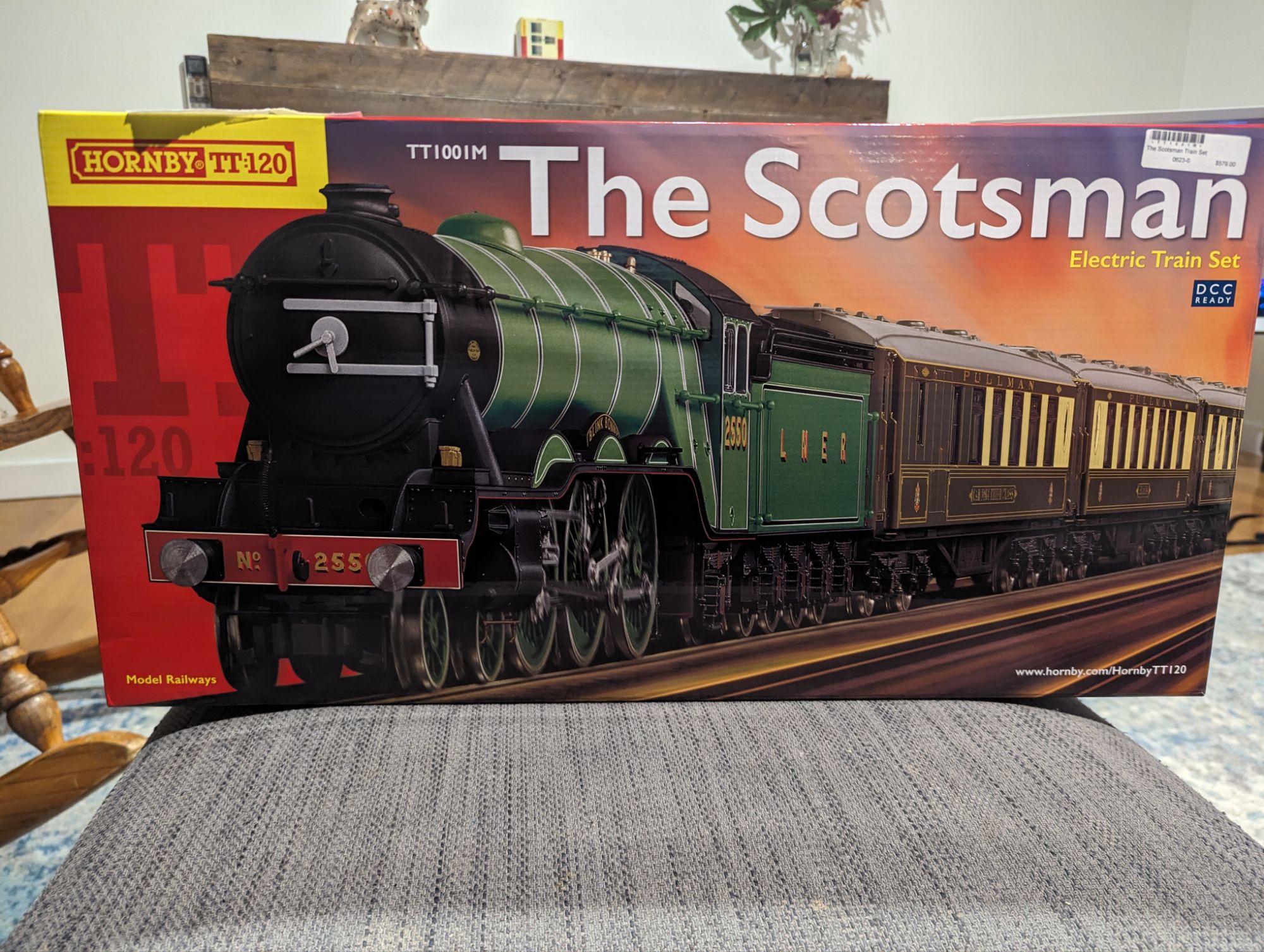 Officially opening the flying Scotsman set.